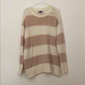 Cream and pink sweater